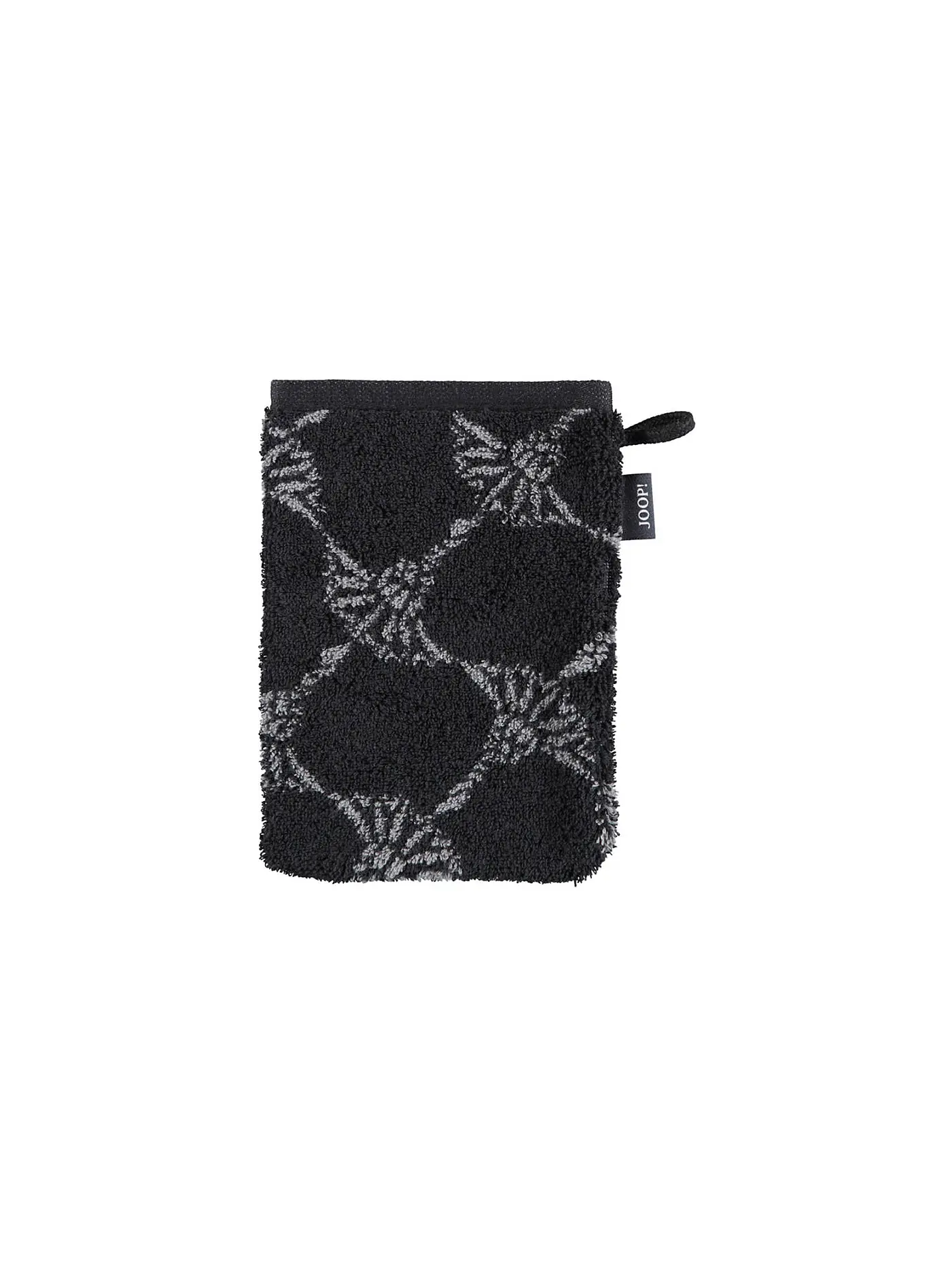 JOOP | Waschhandschuh Cornflower 16x22cm Schwarz | 